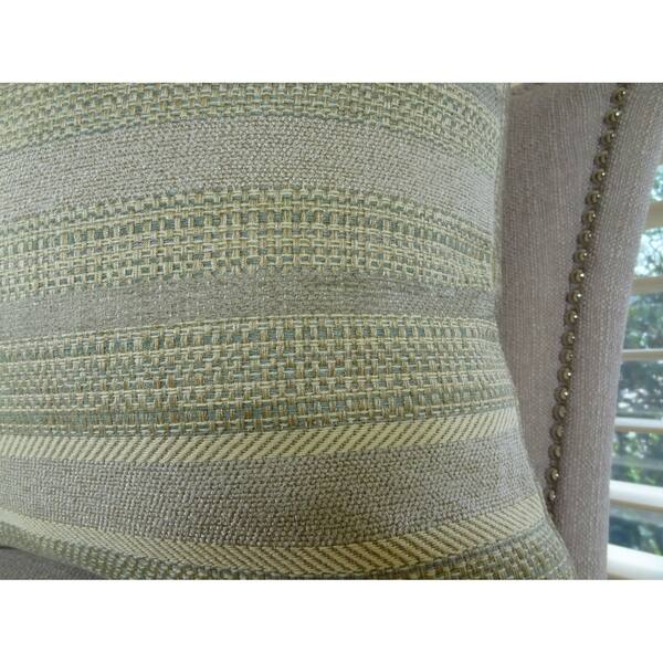 Shop Thomas Collection Gray Pastel Green Striped Designer Throw