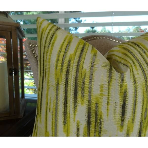 Chartreuse Throw Pillow Cover, Solid Yellow Green