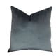 Thomas Collection Solid Dark Blue Luxury Throw Pillow, Handmade in USA, 15003D - Thumbnail 3