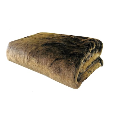 Plutus Tissavel Volga Rabbit Faux Fur Handmade Luxury Blanket