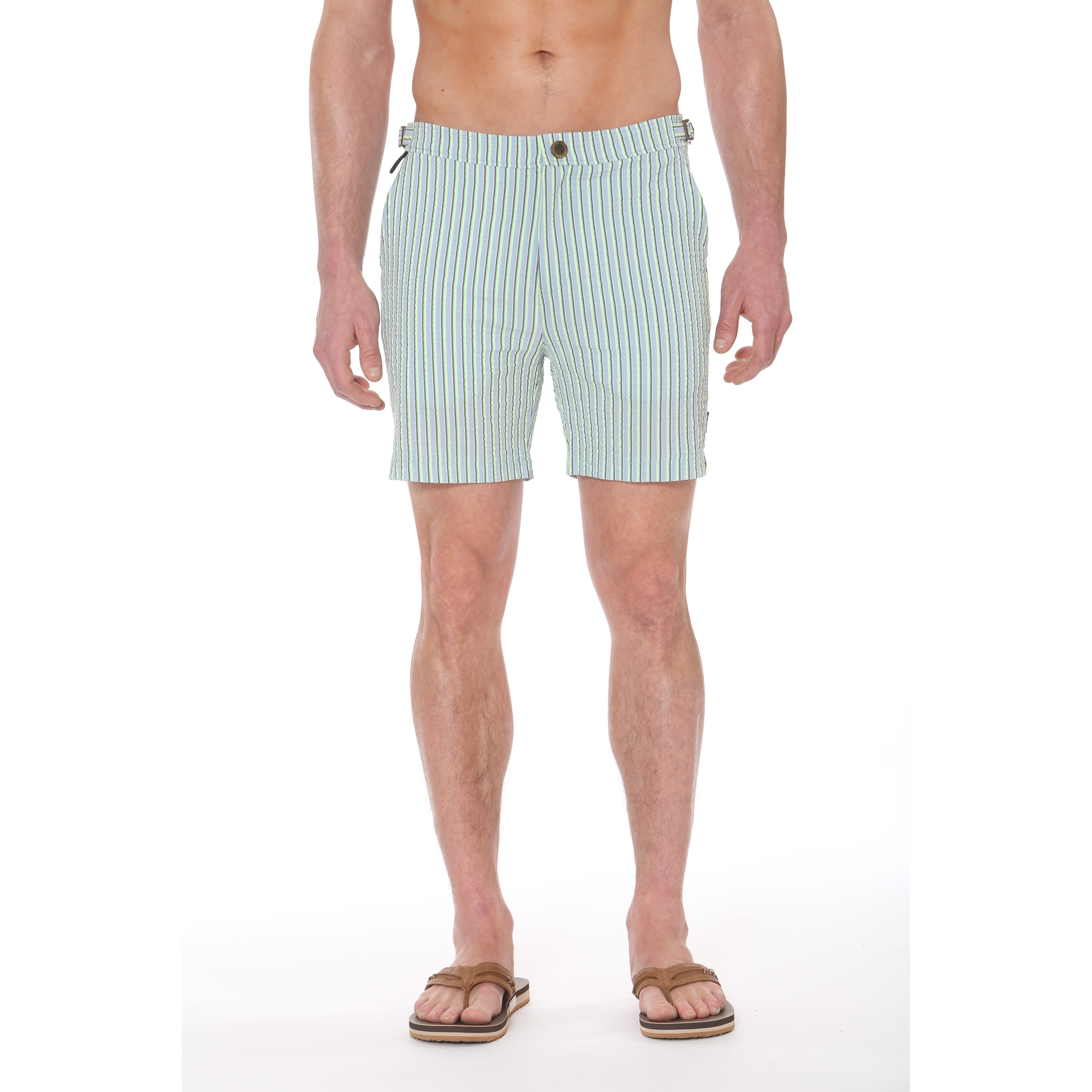 slim fit swim trunks