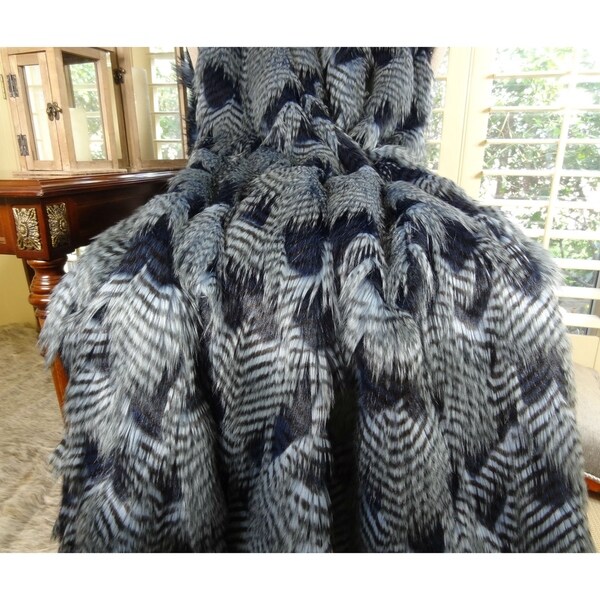 ostrich feather blanket