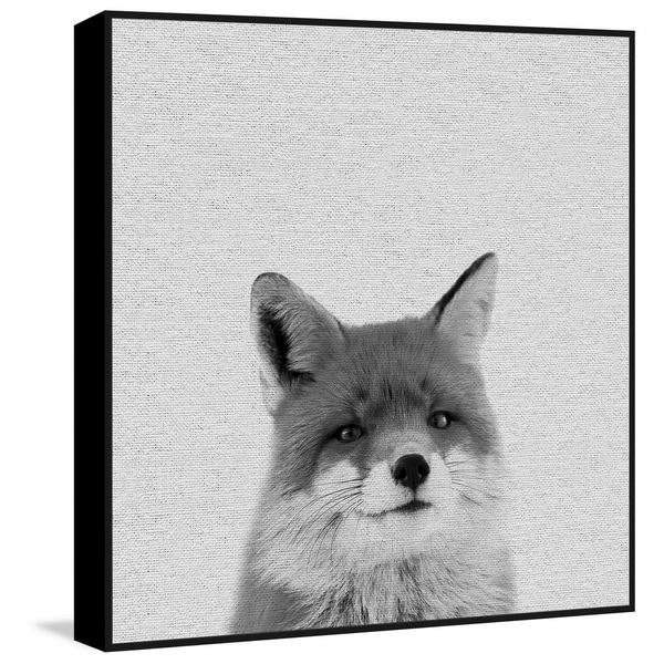 Marmont Hill - Handmade Foxy Surprise II Floater Framed Print on Canvas