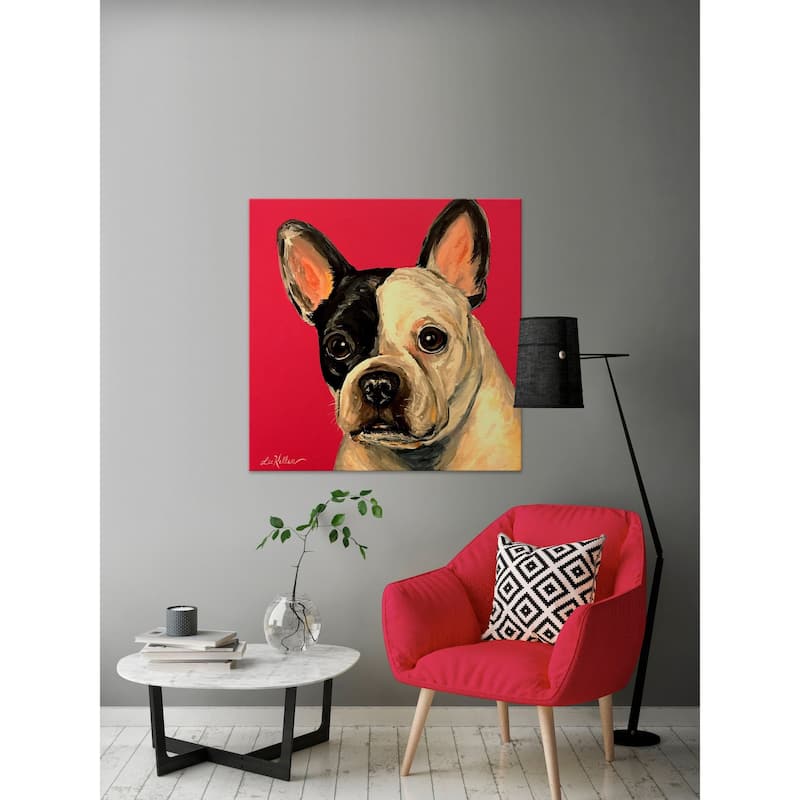 'Frenchie Mona' Painting Print on Wrapped Canvas - Bed Bath & Beyond ...