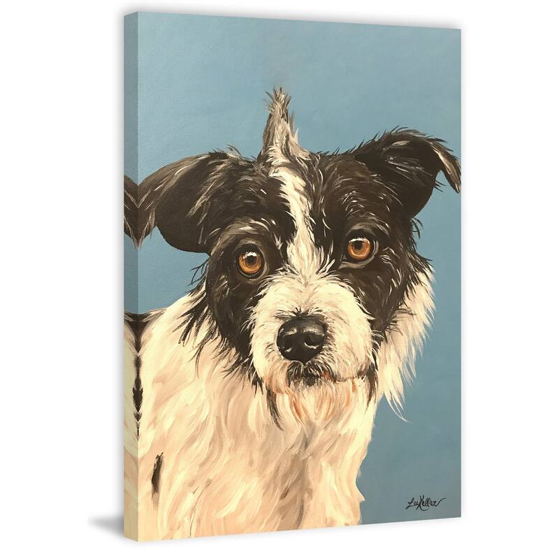 Scruffy Dog' Painting Print on Wrapped Canvas