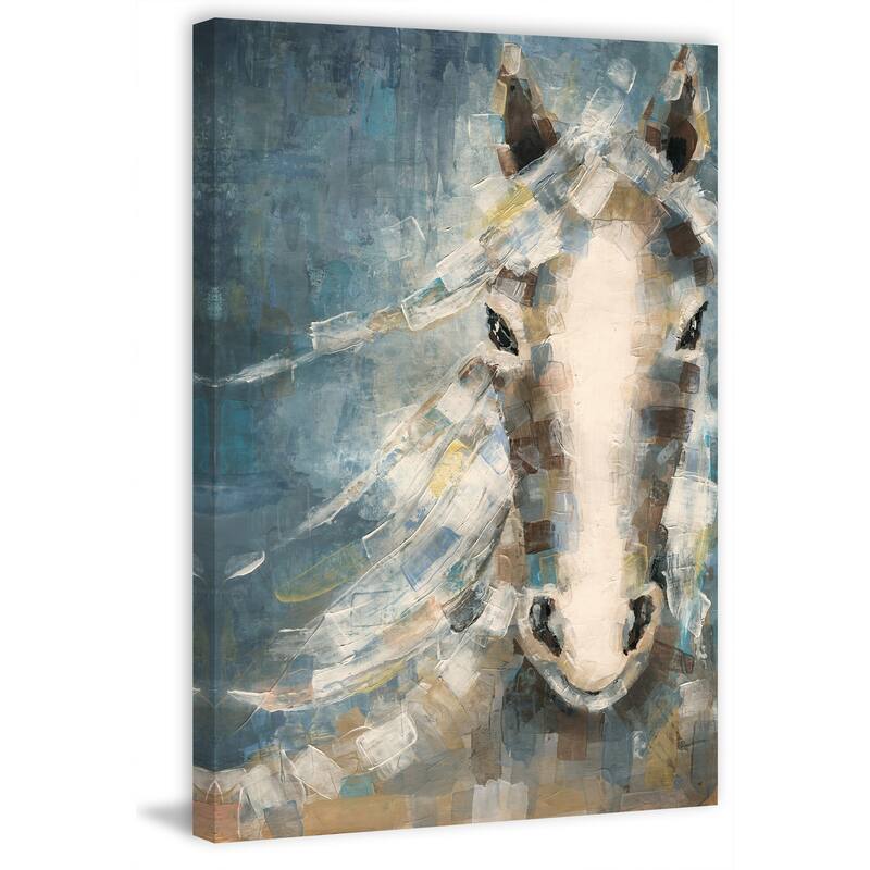 'Stubborn Stare' Painting Print on Wrapped Canvas