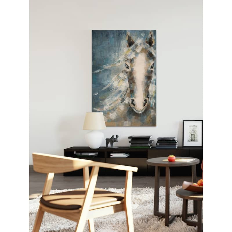 'Stubborn Stare' Painting Print on Wrapped Canvas