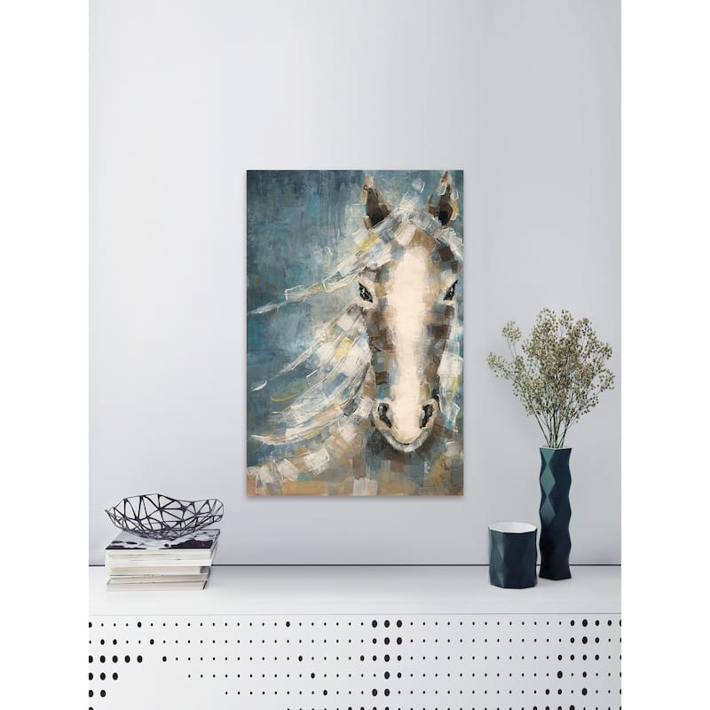 'Stubborn Stare' Painting Print on Wrapped Canvas
