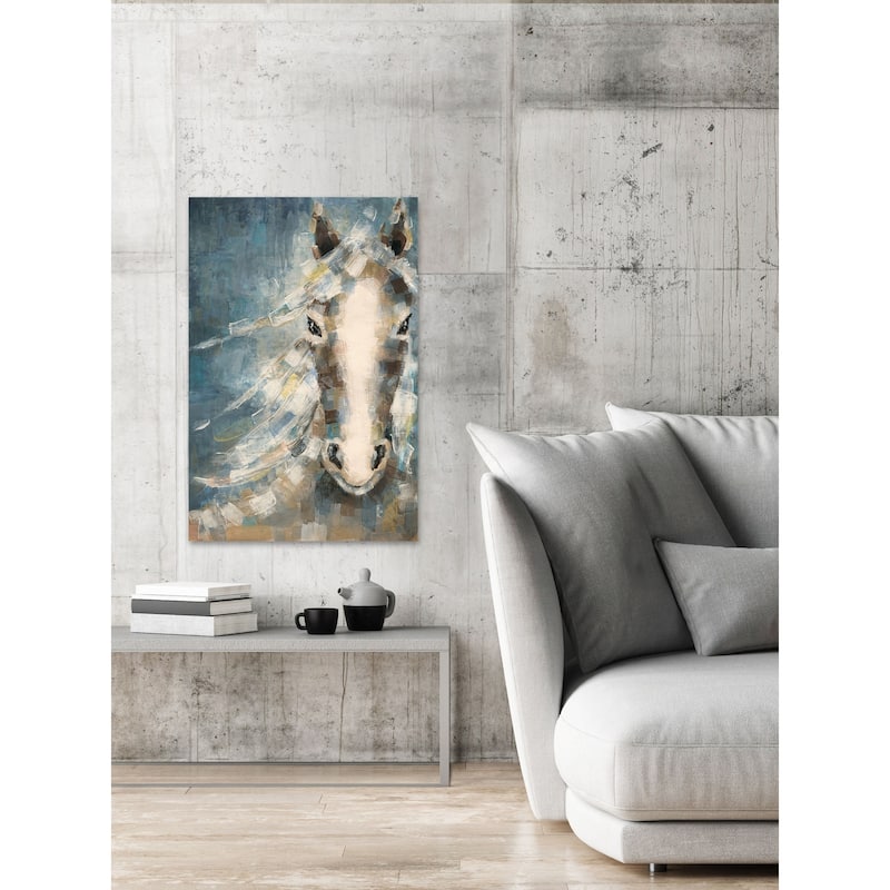 'Stubborn Stare' Painting Print on Wrapped Canvas