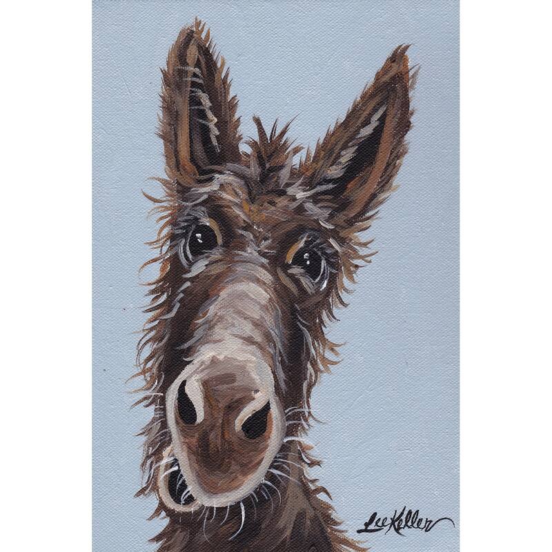 'Donkey Favorite' Painting Print on Wrapped Canvas