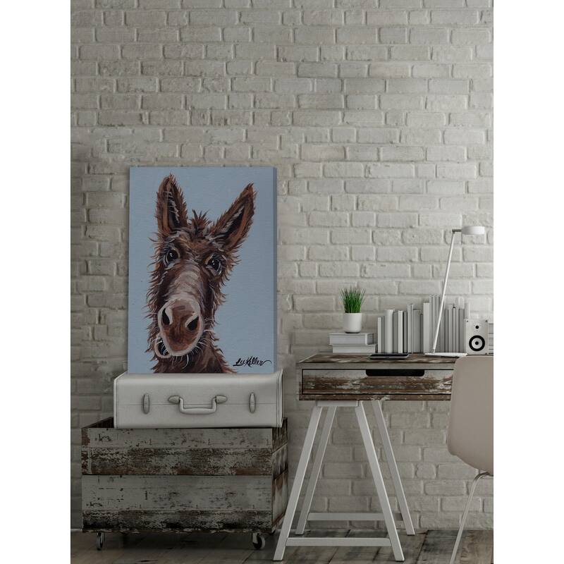 'Donkey Favorite' Painting Print on Wrapped Canvas