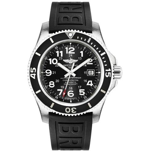 Breitling Men's 'Superocean II' Automatic Black Rubber Watch