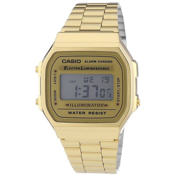 casio digital stainless steel illuminator watch