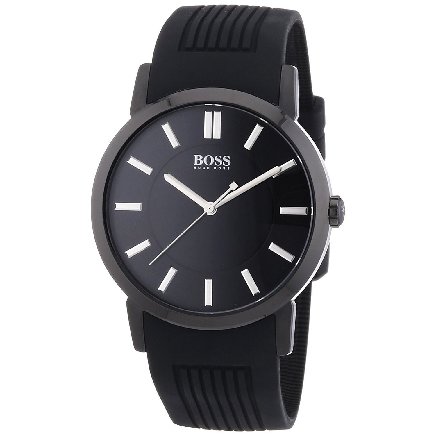 hugo boss watch black and orange