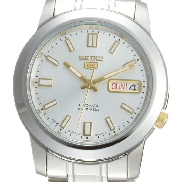 seiko 5 automatic stainless steel watch