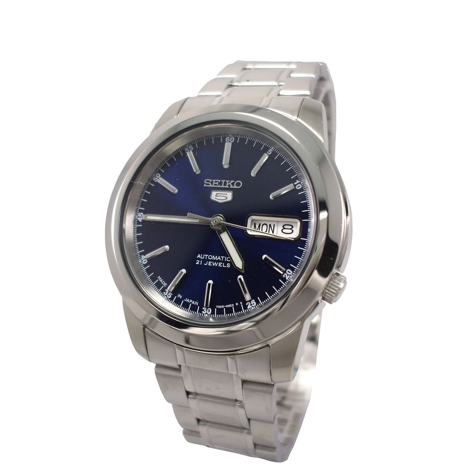 seiko automatic stainless steel watch