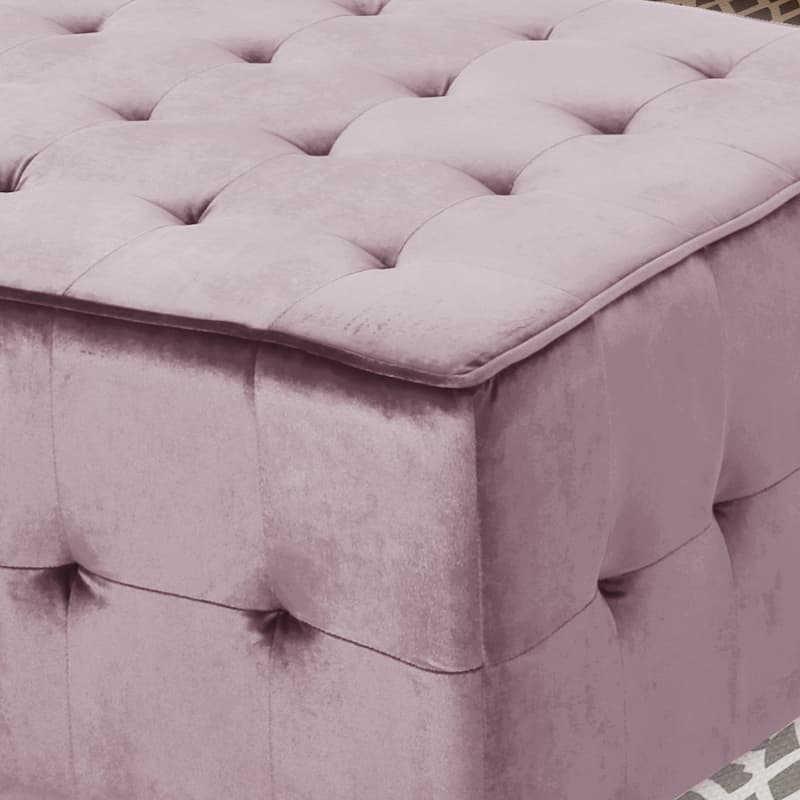 Judson Glam Tufted Velvet Ottoman by Christopher Knight Home