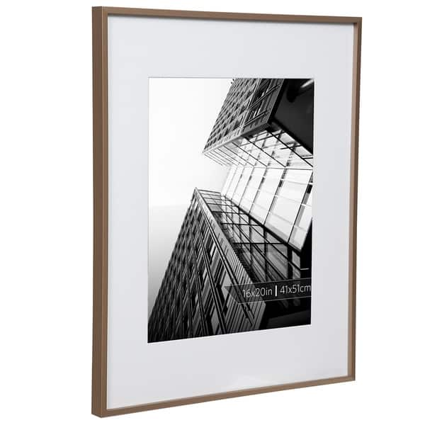 Shop 16x20 Aluminum Gallery Frame Matted To 11x14 Free Shipping