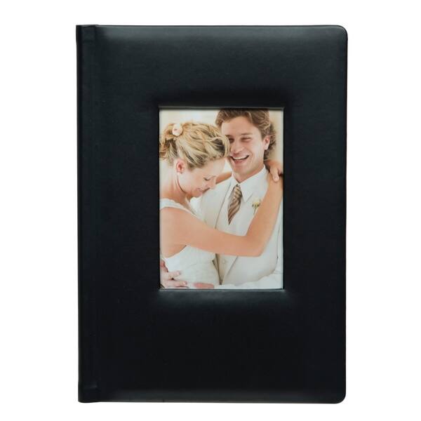 Premium Black Leather Photo Album, Holds 48 4x6 Photos - Bed Bath & Beyond  - 20905315