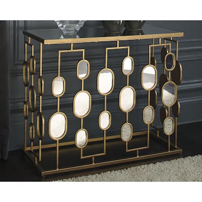 Majaci Gold Contemporary Console
