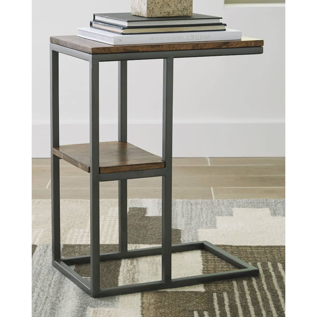 Forestmin Brown/Black Contemporary Accent Table
