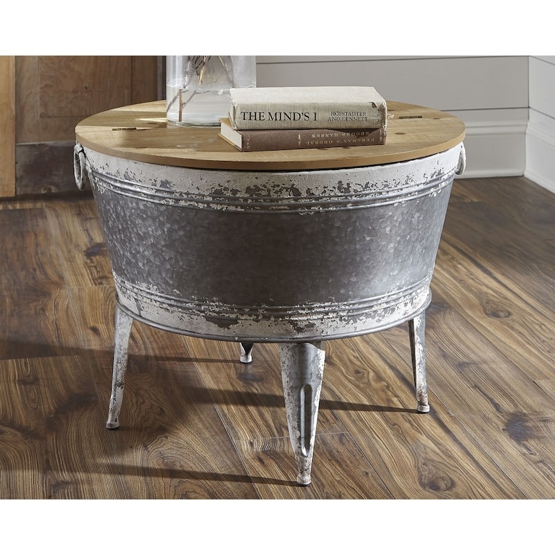 Shellmond Industrial Distressed Cocktail Table