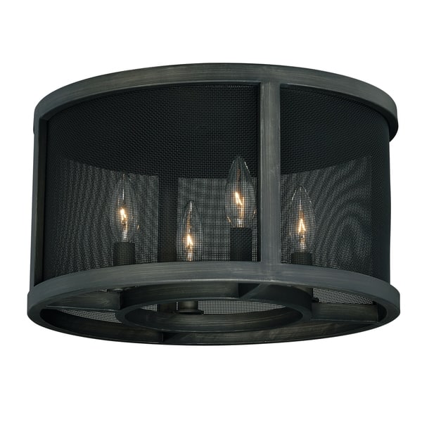 8.5-in W Bronze Outdoor Flush Mount Light 8.5-in W Bronze Outdoor Flush Mount Light