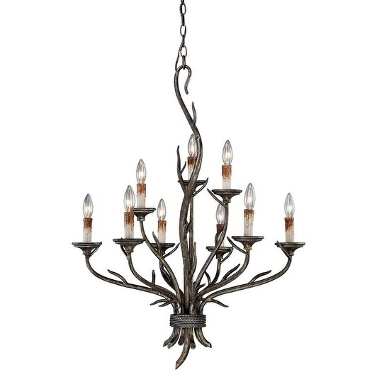 Vaxcel Monterey 9L Chandelier Autumn Patina - Chandeliers For Bedrooms by Overstock.com