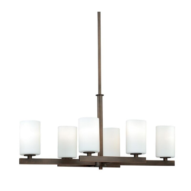 Vaxcel Glendale 6L Chandelier Sienna Bronze - Chandeliers For Bedrooms by Overstock.com