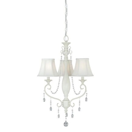 Bristol 3L Mini Chandelier Antique Ivory - Chandeliers For Bedrooms by Overstock.com