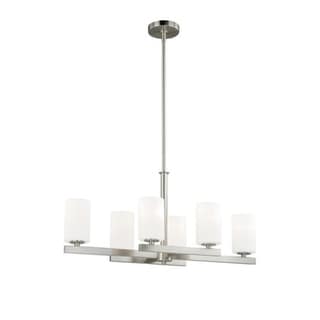 Vaxcel Glendale 6L Chandelier Satin Nickel