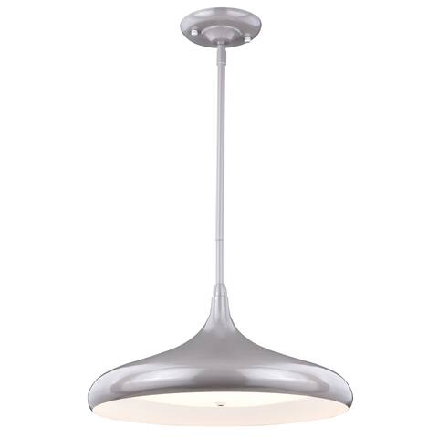 Bacio LED Taupe Motion Sensor Dome Pendant Light - 16-in W x 13-in H x 16-in D