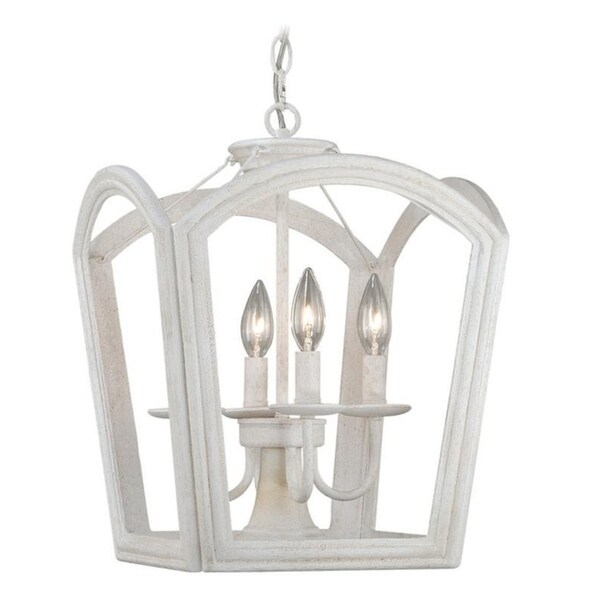 Vaxcel Canterbury 4L Pendant Antique White