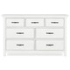 preview thumbnail 2 of 1, Evolur Belmar Double Dresser, Weathered White