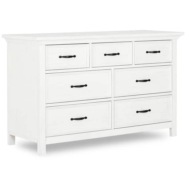 slide 2 of 3, Evolur Belmar Double Dresser, Weathered White