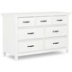preview thumbnail 1 of 1, Evolur Belmar Double Dresser, Weathered White
