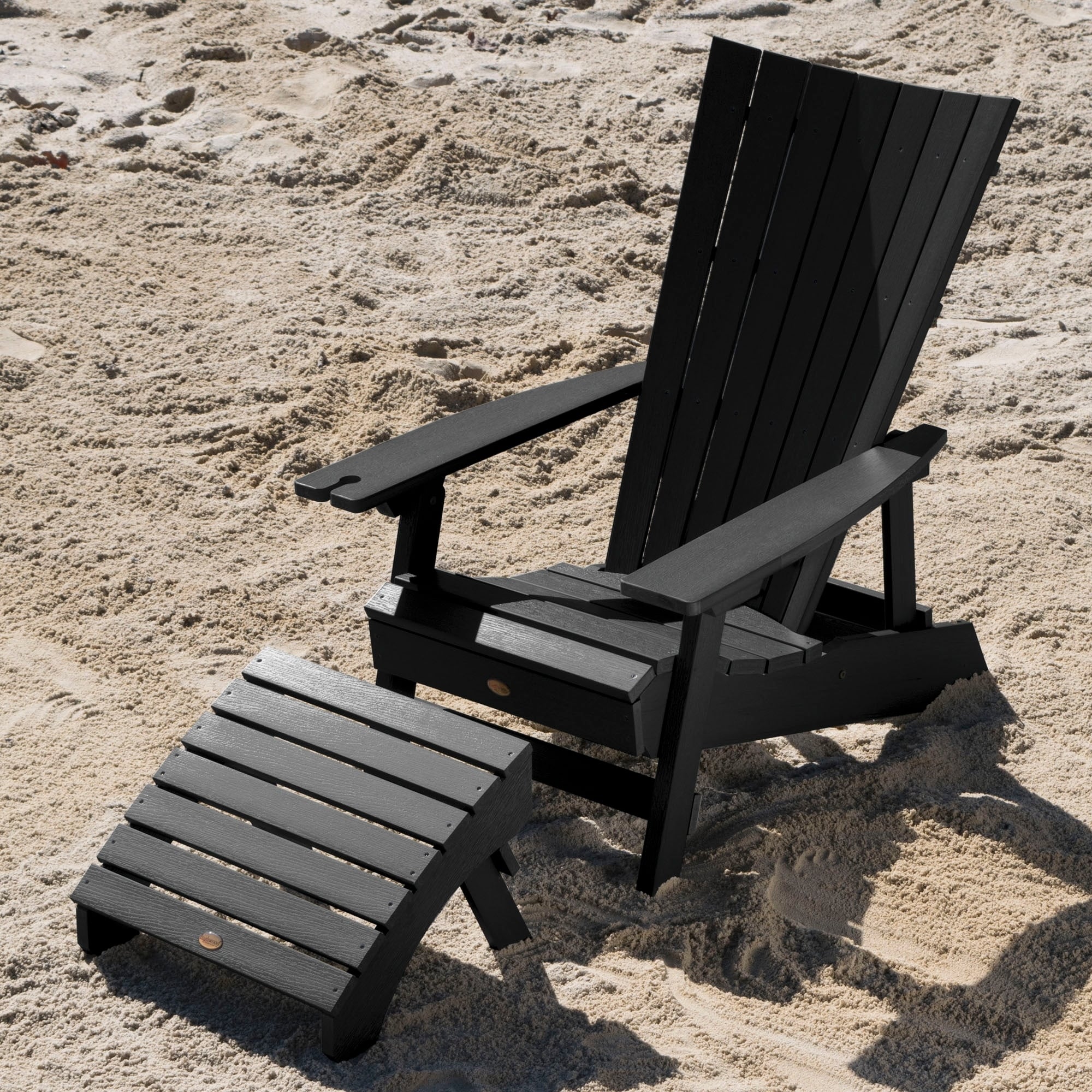Manhattan Beach Adirondack Chair W Wine Holder Folding Manhattan Beach Adirondack Chair W Wine Holder Folding Ottoman