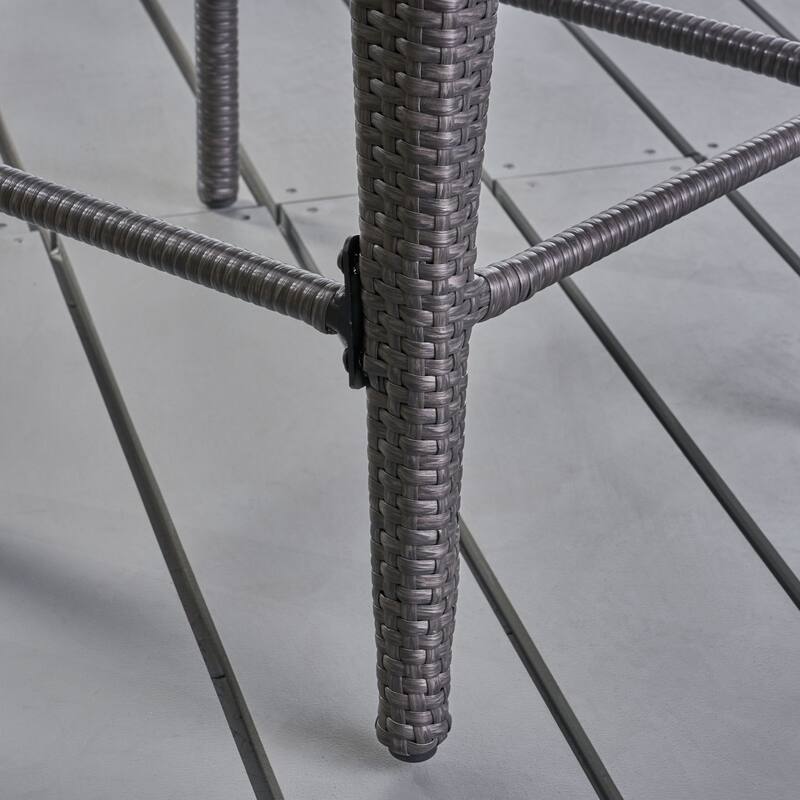 Anaya Outdoor Wicker Barstool by Christopher Knight Home