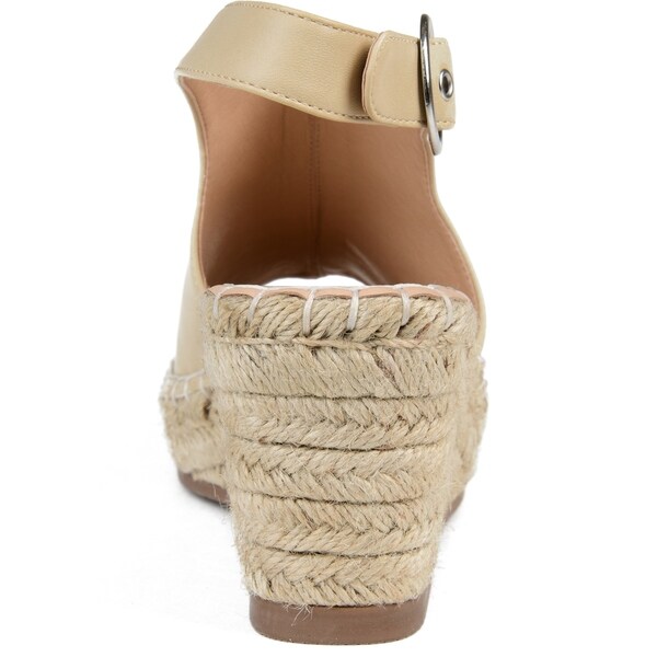 journee collection crew espadrille wedge sandal