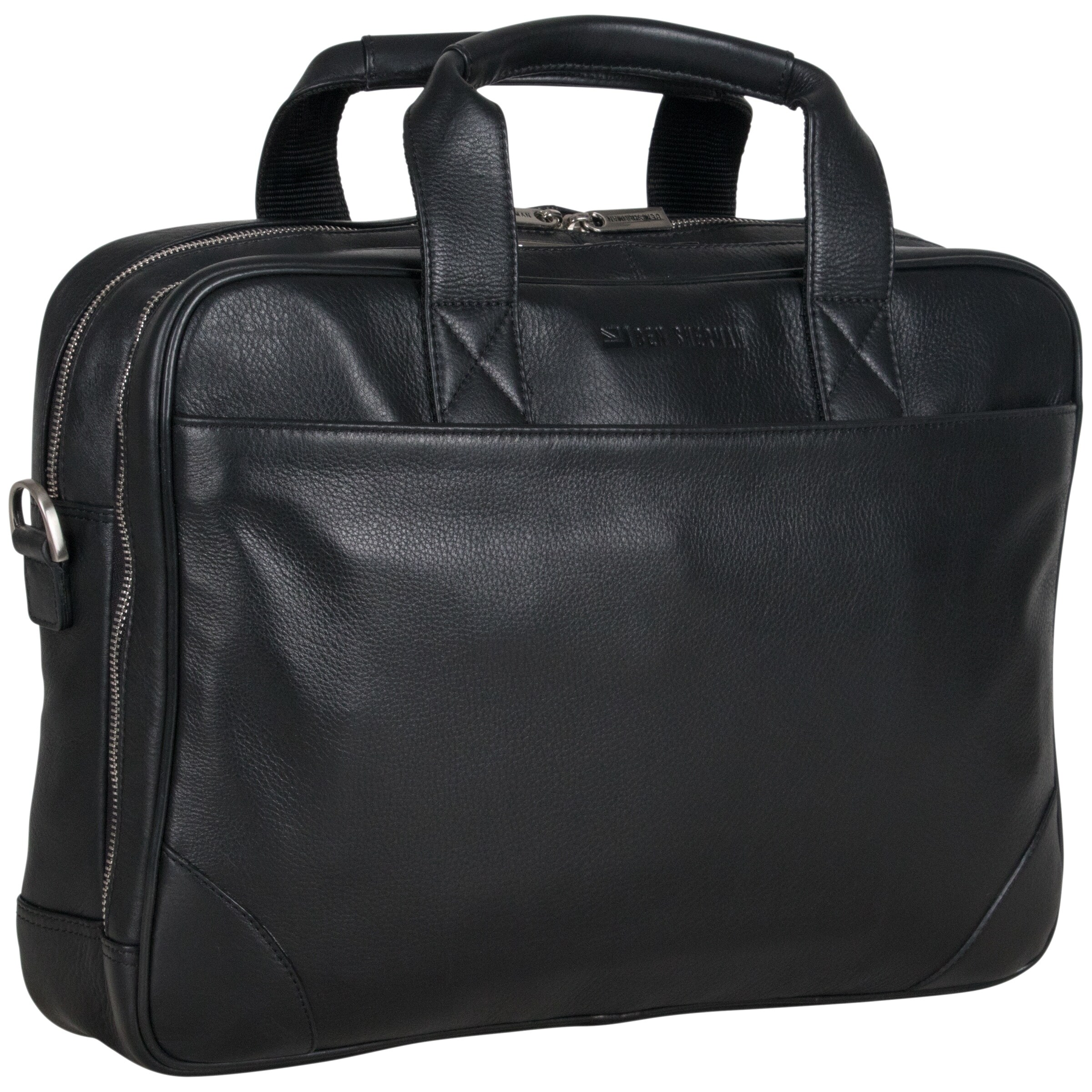 stanton kiran leather laptop briefcase