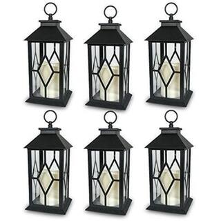 Shop 6 Decorative Lanterns Diamond Design With Led Flameless