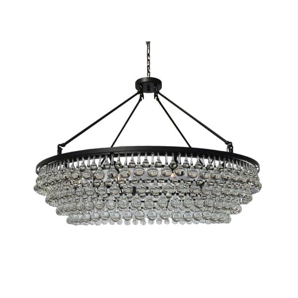 Celeste Extra Large Gl Drop Crystal Chandelier Black Celeste Extra Large Gl Drop Crystal Chandelier Black