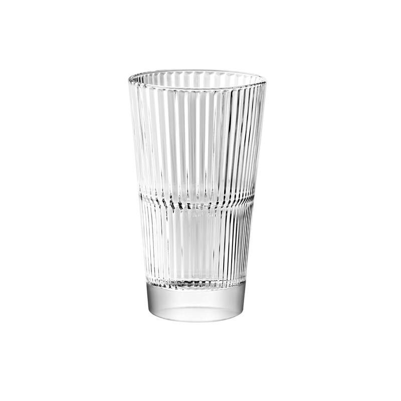 Majestic Gifts Glass Hiball Tumblers- Stackable-13.5oz-Made in Europe S/6