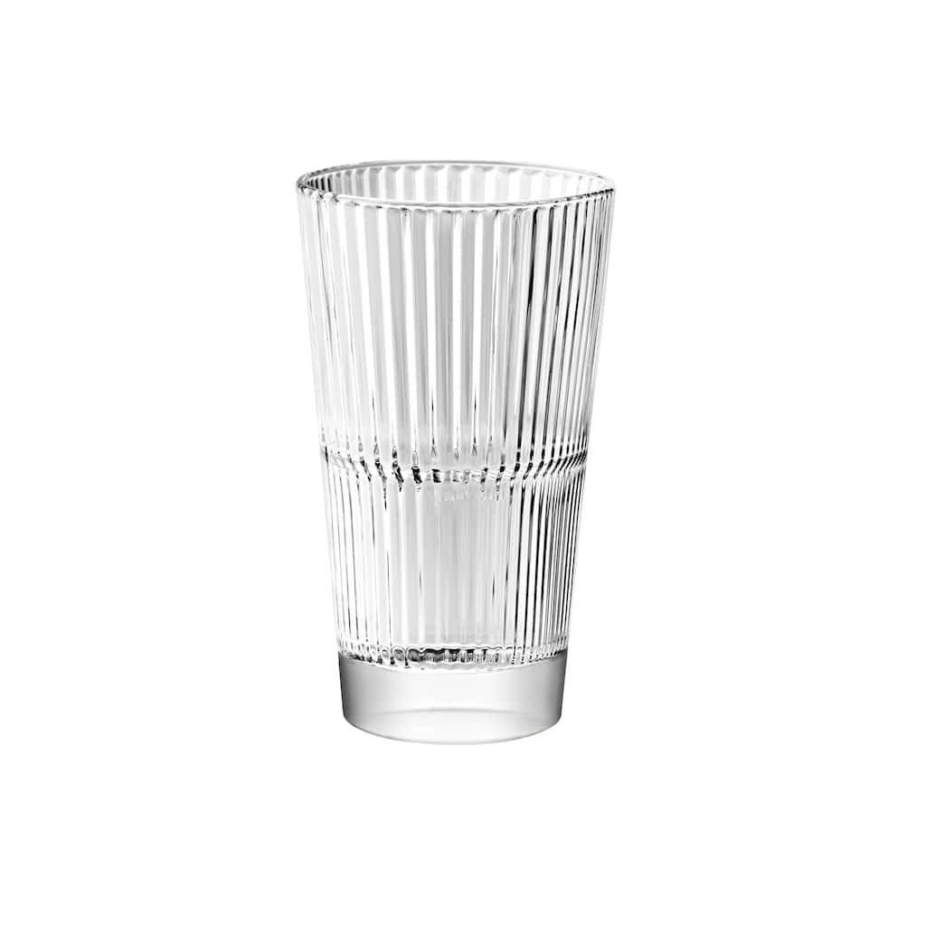 Majestic Gifts Glass Hiball Tumblers- Stackable-13.5oz-Made in Europe S/6