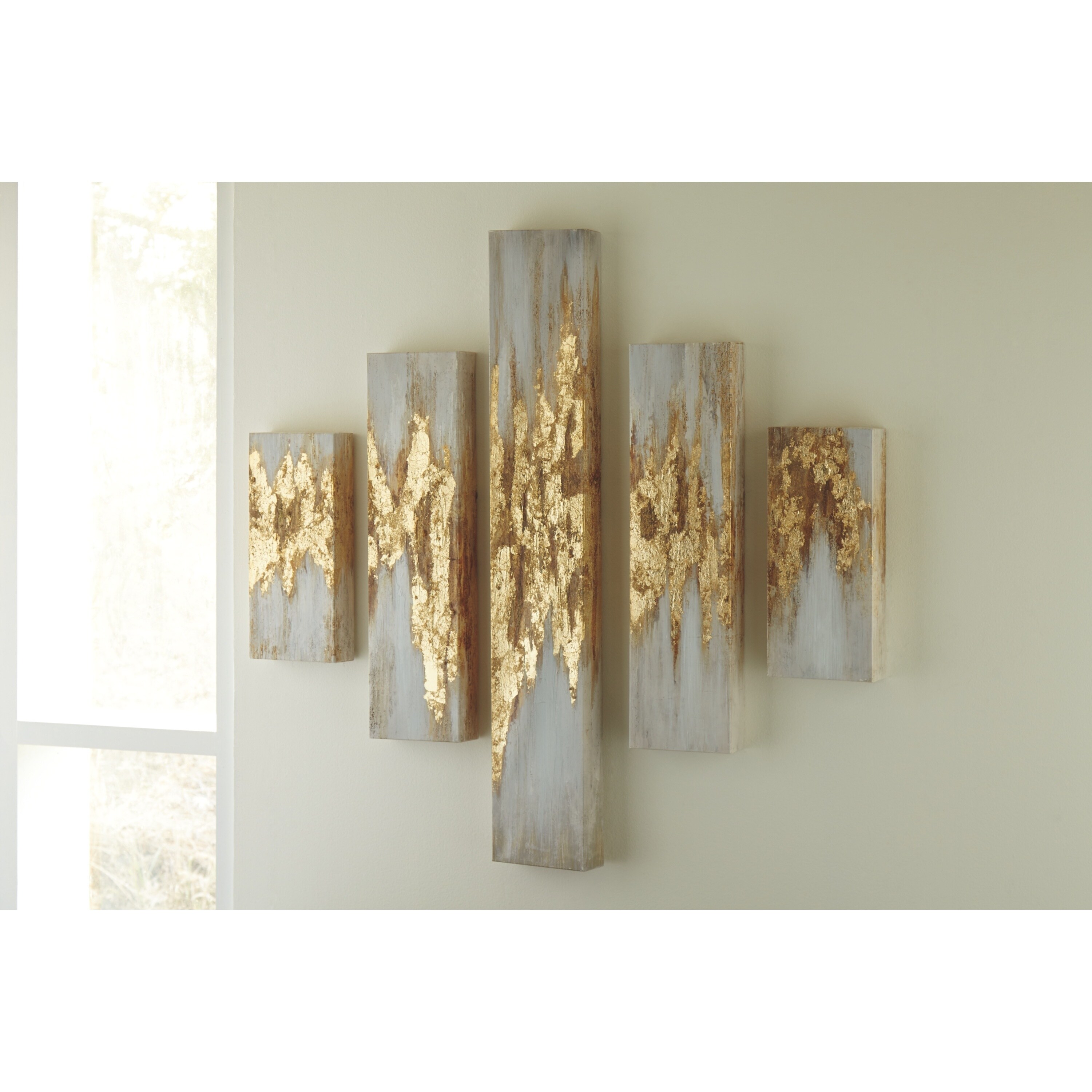 Shop Devlan Contemporary Glam Wall Art Set Of 5 On Sale Overstock 20908984