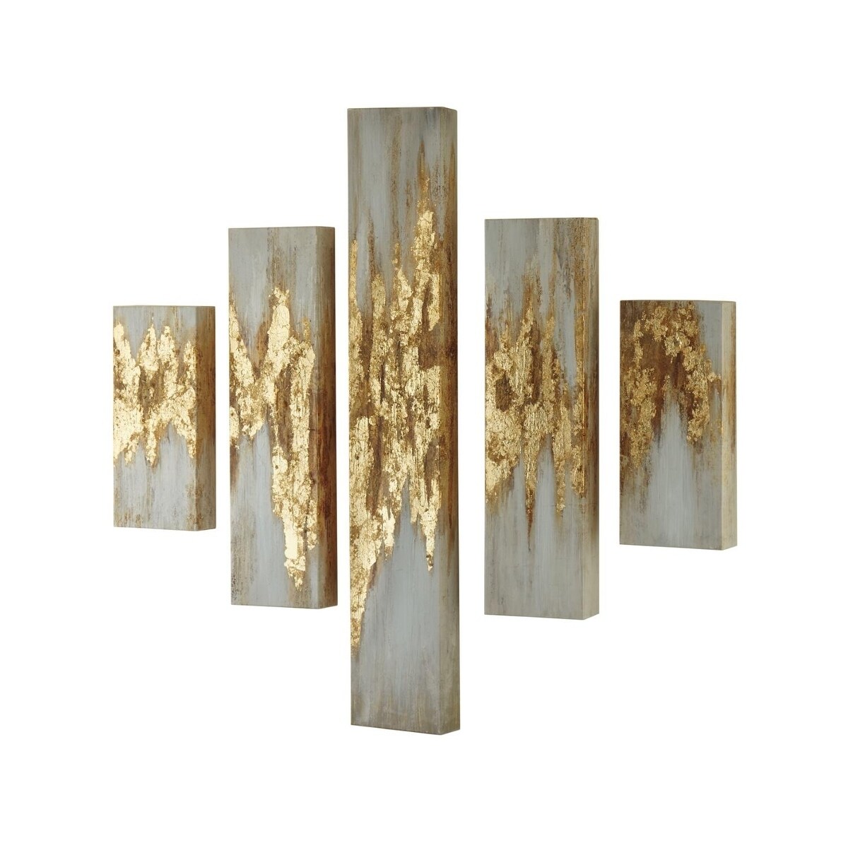 Devlan Contemporary Glam Wall Art Set of 5 On Sale Overstock
