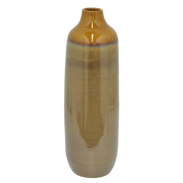 Three Hands Glazed Two-Tone Ceramic Vase