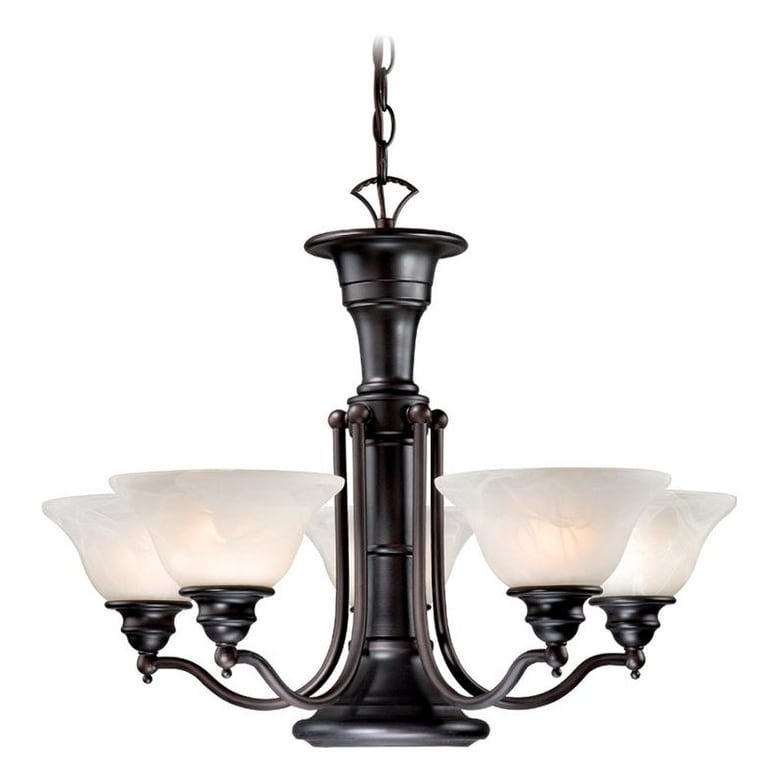 Vaxcel Standford 6L Chandelier Oil Burnished Bronze - Chandeliers For Bedrooms by Overstock.com