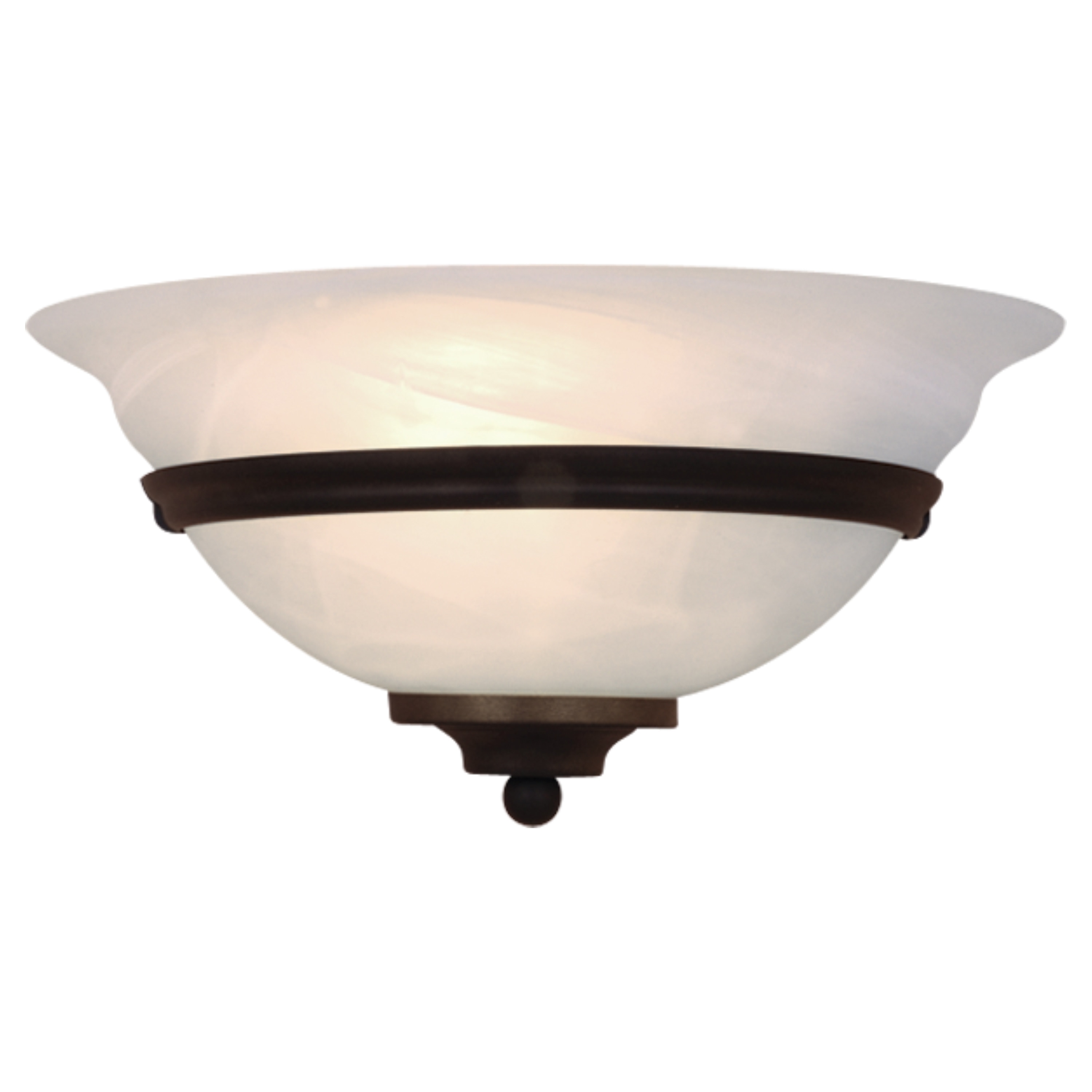 Da Vinci 1 Light Bronze Half Moon Wall Sconce White Glass 12 In W X 6 In H X 6 25 In D Overstock 20909323