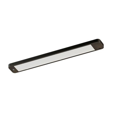Instalux 21-in Linkable LED Bronze Motion Under Cabinet Strip Light - 21-in W x 0.75-in H x 2.75-in D